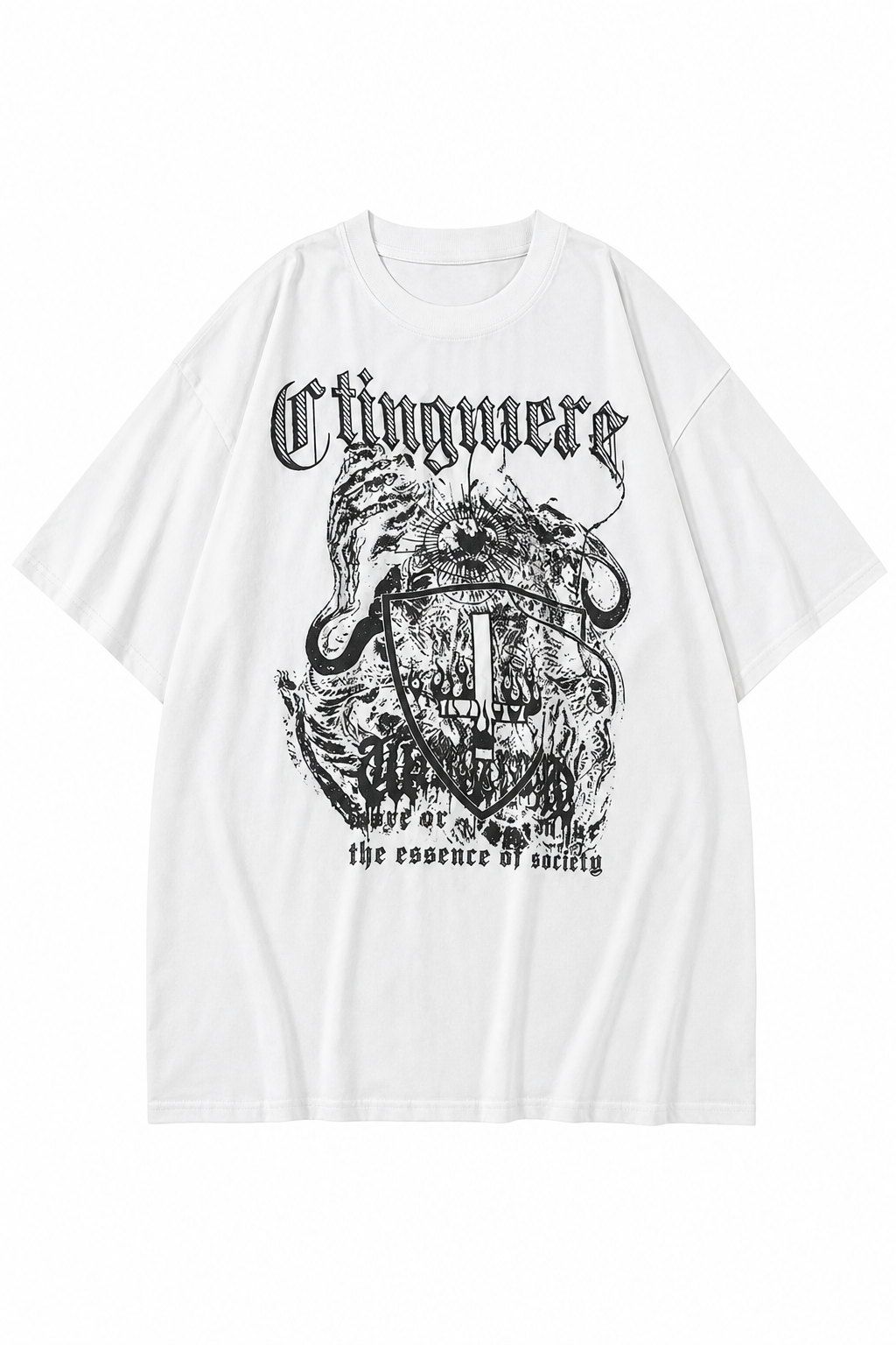 Oversized Gothic Graphic