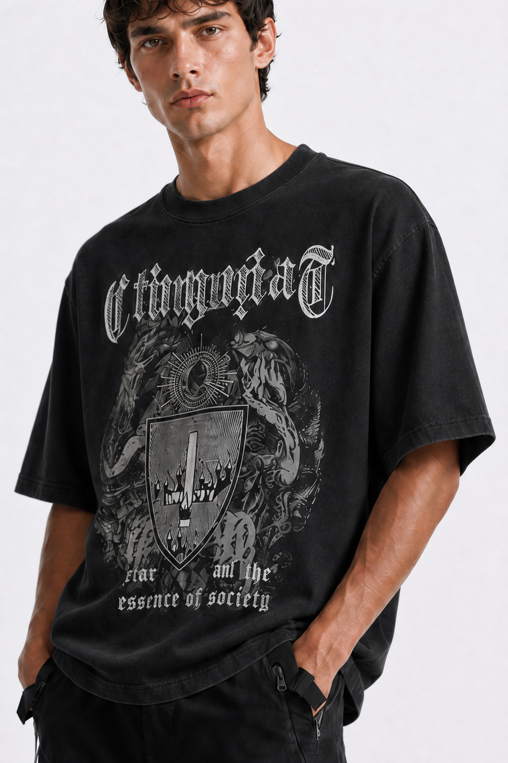 Oversized Gothic Graphic