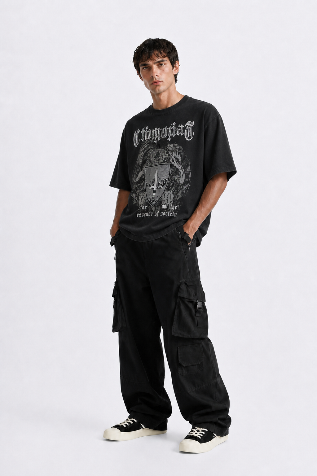 Oversized Gothic Graphic