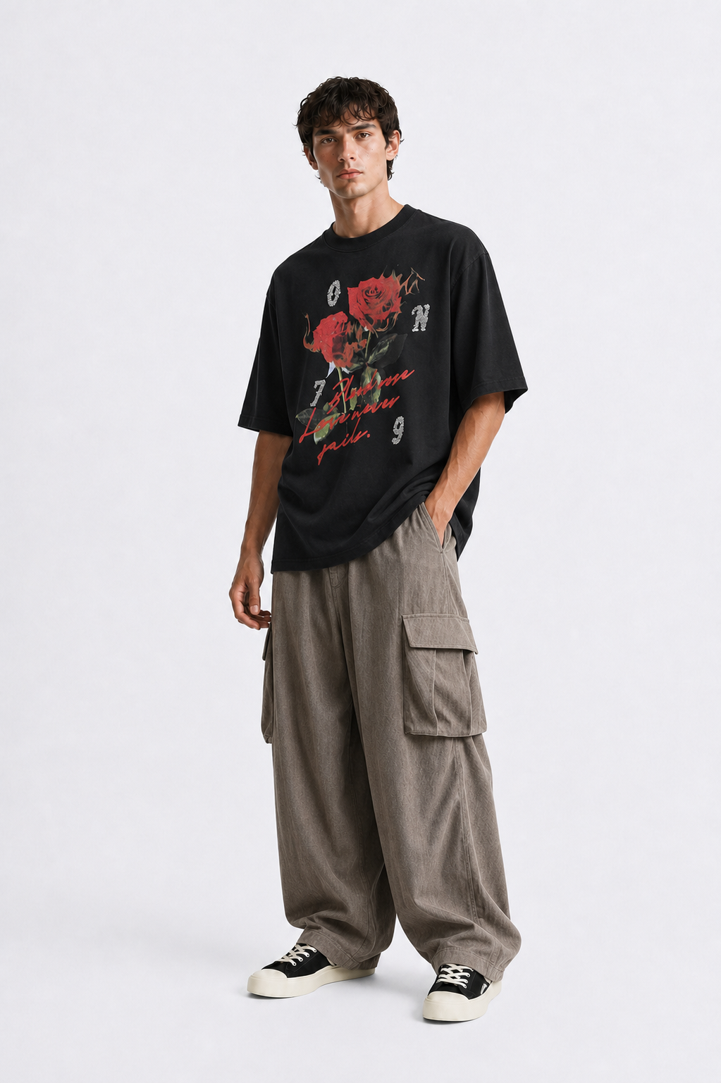 Oversized Rose Graphic