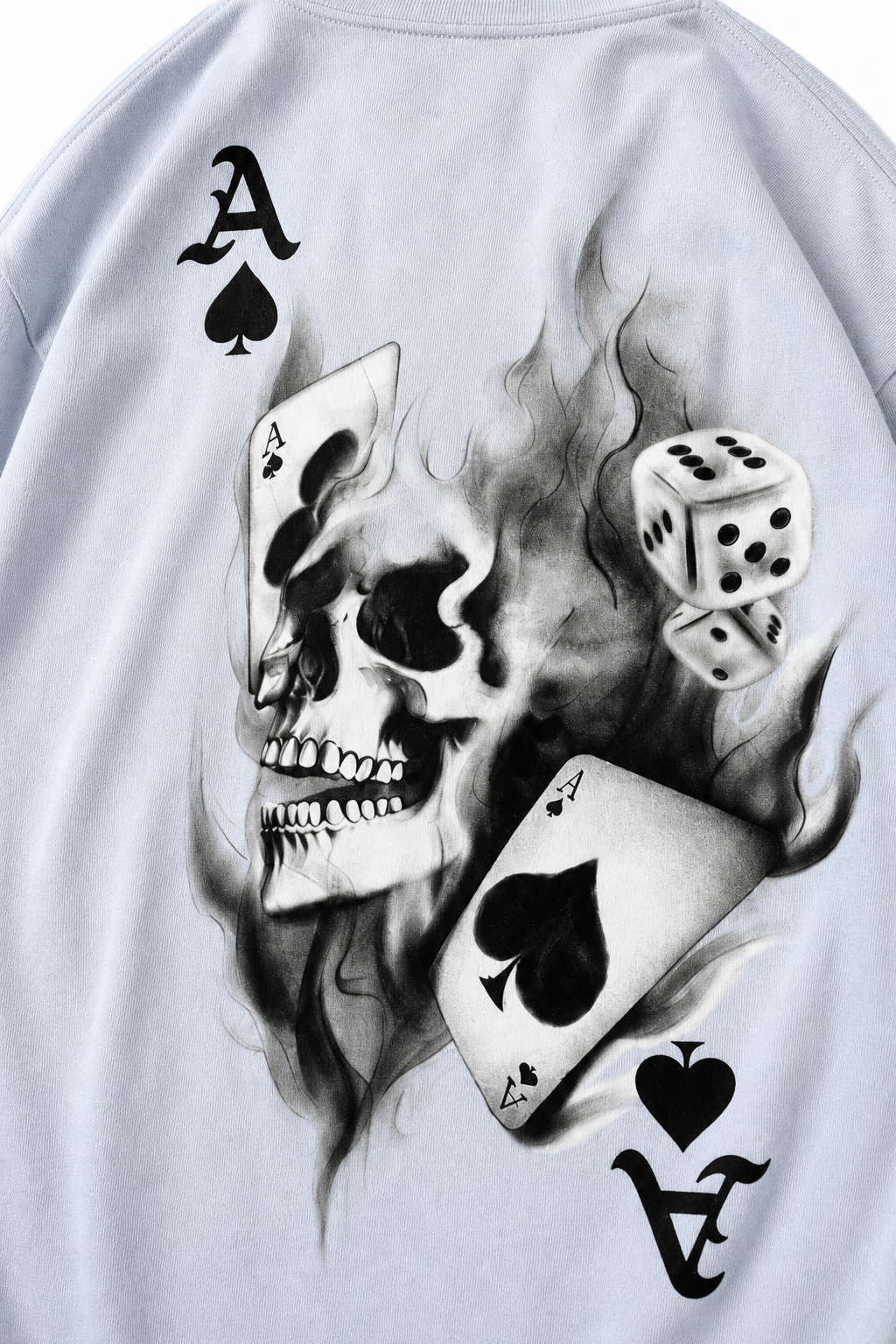 Oversized Skull & Cards