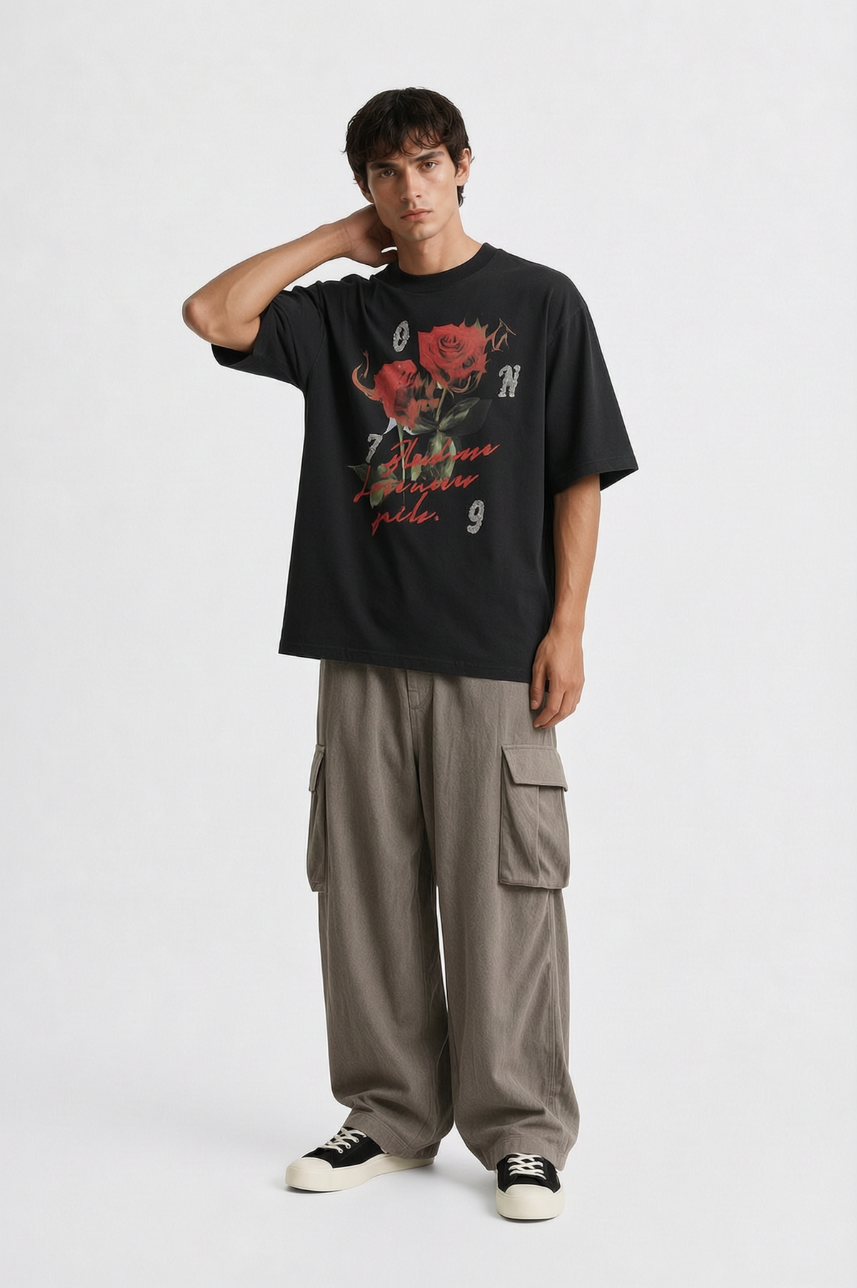Oversized Rose Graphic