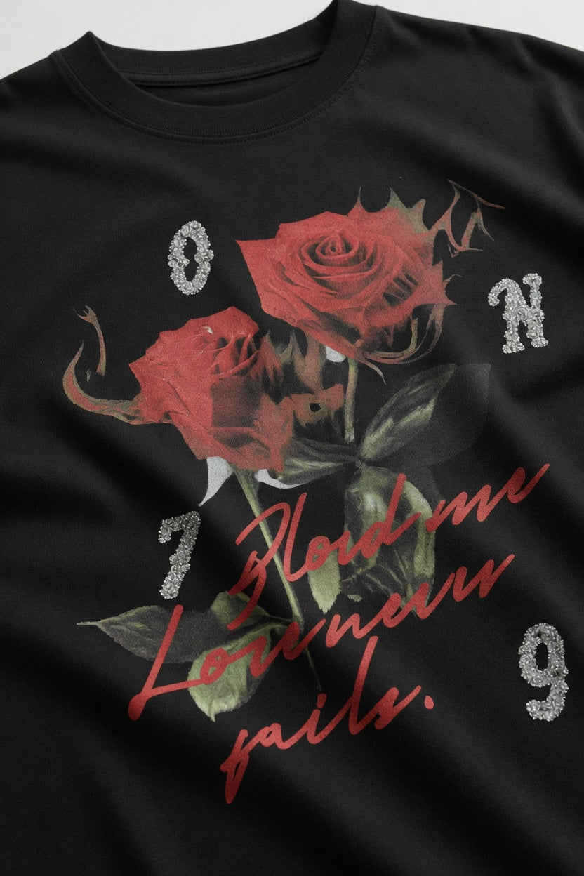 Oversized Rose Graphic